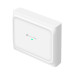 Front view of TP-Link EAP650 D120-Outdoor Access Point with LED indicator and Omada branding on white casing.