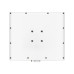 Rear view of TP-Link EAP650 D120-Outdoor Access Point showing symmetrical screw layout and central mounting holes.