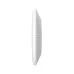Side view of TP-Link Omada EAP673 Access Point with vented surface and slim rectangular design for wall mounting.