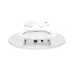 Underside view of TP-Link Omada EAP772 Access Point showing PoE IN, 12V DC, and RESET ports with mounting bracket.