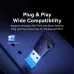 Close-up view of Baseus Encok BA04+ Bluetooth Adapter highlighting plug-and-play wide compatibility with Windows systems.