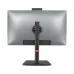 Rear view of Value-Top GL40GB-i512450H All-in-One PC with metallic gray finish, central mount, and stand featuring red accent.