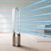 Room view of Dyson TP12 Air Purifier in operation with blue airflow lines showing cooling and purification effect.