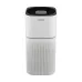 Top control view of Hitachi EP-TZ50WG Air Purifier showing black panel with vents and touch interface.