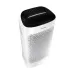 Top control view of Samsung AX60R5080WD/EU Air Purifier showing touch panel with display and perforated front intake.