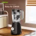 A kitchen‑counter view of the Oraimo SmartBlender Sleek OH-B2N 1.5L Blender filled with swirling water, highlighting its easy‑to‑clean design.