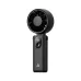 Front view of Aecooly PE02 Halo 04 Portable Fan showing compact black handheld design with circular fan head and grip handle