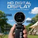 Close-up view of Unikyy Blade Pro Handheld Portable Turbo Fan with HD display screen showing speed level and portable design