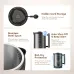 Feature of Oraimo FastBrew Electric Kettle showing hidden cord storage, steel spout, auto shut-off, boil-dry protection.