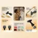 Feature overview of Oraimo SmartSteamer Garment Steamer showing steam output, heating speed, tank, LED, and fabric icons.