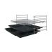Metal racks and trays shown separately as accessories designed for the BOSCH Series 2 HBF113BR0Q Microwave Oven.