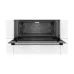 Interior view of the BOSCH Series 2 VBC011BR0M Electric Oven displaying the wide cavity and open door layout.