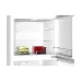 Interior view of the BOSCH KDN55NL20M Series 4 485L Refrigerator showing shelves and stored items inside the open fridge door.