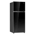 Open view of Haier HRF-488IFFB Refrigerator revealing empty interior with labeled humidity and cooling zones.