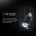 Graphic view of Haier HRF-578TPB Refrigerator illustrating Twin Inverter Technology for quiet, energy-efficient cooling.