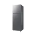 Front angled view of the SAMSUNG RT31CG5424S9SS 301L Top Mount Refrigerator with both doors closed.