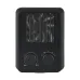 Front view of Beko RHP5320B Room Heater showing mesh grill and dual control knobs for heat and fan settings.