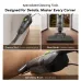 Close-up of Oraimo CordForce Flex Vacuum Cleaner with crevice, floor, and upholstery tools for targeted cleaning.