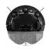 Underside view of Xiaomi E5 Robot Vacuum Cleaner showing dual wheels, suction inlet, side brushes, and mopping pad.