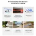 Feature layout view of Xiaomi H40 Robot Vacuum Cleaner highlighting sweeping, mopping, app control, and suction modes.