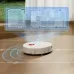 Floor view of Xiaomi H40 Robot Vacuum Cleaner with holographic interface showing cleaning progress and mapping data.