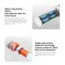 Comparison view of Xiaomi P30 Vacuum Cleaner highlighting modern cyclone separation versus older filter system.