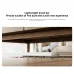 Side view of Xiaomi P30 Vacuum Cleaner with slim brush bar cleaning fine dust under low furniture spaces.