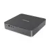Angle view of a gray IdeaCentre Mini 01IRH10R showing its front ports.