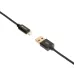 Close-up of Verbatim Sync & Charge USB-A and Lightning cable connectors.