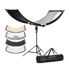 K&amp;F Concept KF18.0012 4-in-1 U-Shape Curved Foldable Lighting Reflector Panel With Carrying Bag
