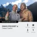 DJI Osmo Pocket 4 Creator Combo kit with mic, fill light, and gimbal clamp for creators