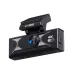 WiWW wi-dc201 4K WiFi GPS HDR dash cam with front lens, compact body, power button and sturdy windshield mount design