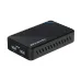 Front angled view of AVerMedia GC553Pro Capture Card with textured design, HDMI IN/OUT ports, and cooling vents.