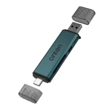 Onten CR538S USB-C &amp; USB-A Card Reader with USB-C Hub