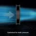 Side view of Arctic P12 Casing Fan with blue airflow streaks optimized for static pressure cooling performance.