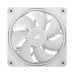 Corsair iCUE LINK LX120 RGB Fan (White), a front view showing the white frame, white blades, and the Corsair logo.