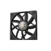 Front view of the black DeepCool FT12 SLIM cooling fan with nine blades and copper accents in the center hub.