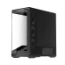 Front-side view of 1STPLAYER GM7 Casing showing mesh intake panel and tempered glass side for high-performance builds.