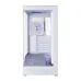 Front-side view of 1STPLAYER GM7 Casing showing mesh intake panel and tempered glass side for high-performance builds.