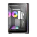 Side view of Antec C5 Curve ARGB Casing showing RGB fans, expansion slots, and sleek modern design with lighting accents.