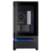Angled front view of ASUS Prime AP202 ARGB Casing showing PRIME branding on glass and bottom RGB accent lighting.