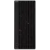 Front view of ASUS ProArt PA602 Wood Edition Casing showcases vertical slats and gold HYTE logo with visible fans.