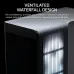 Rear-top view of Corsair FRAME 4500X RS-R ARGB Panoramic Glass Casing showcasing ventilated waterfall design for airflow.