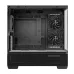 Interior of DeepCool CG380 3F gaming case with dual side fans and rear exhaust fan