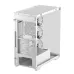Rear view of DeepCool CG580 4F V2 WH gaming case with expansion slots, PSU mount, and airflow vents