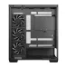 Interior of DeepCool CG580 4F V2 mid tower case showing triple side fans and PSU shroud