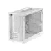 DeepCool CH160 Plus WH portable mATX gaming case with mesh panels, handle, and open interior layout