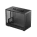 DeepCool CH160 Plus portable gaming case with tempered glass panel, handle, and front I/O ports