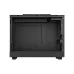 Interior of DeepCool CH160 Plus portable mATX case showing SSD and Micro-ATX mounting points