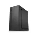 Front angled view of Golden Field 2506B Micro-ATX Casing showing minimal black panel design